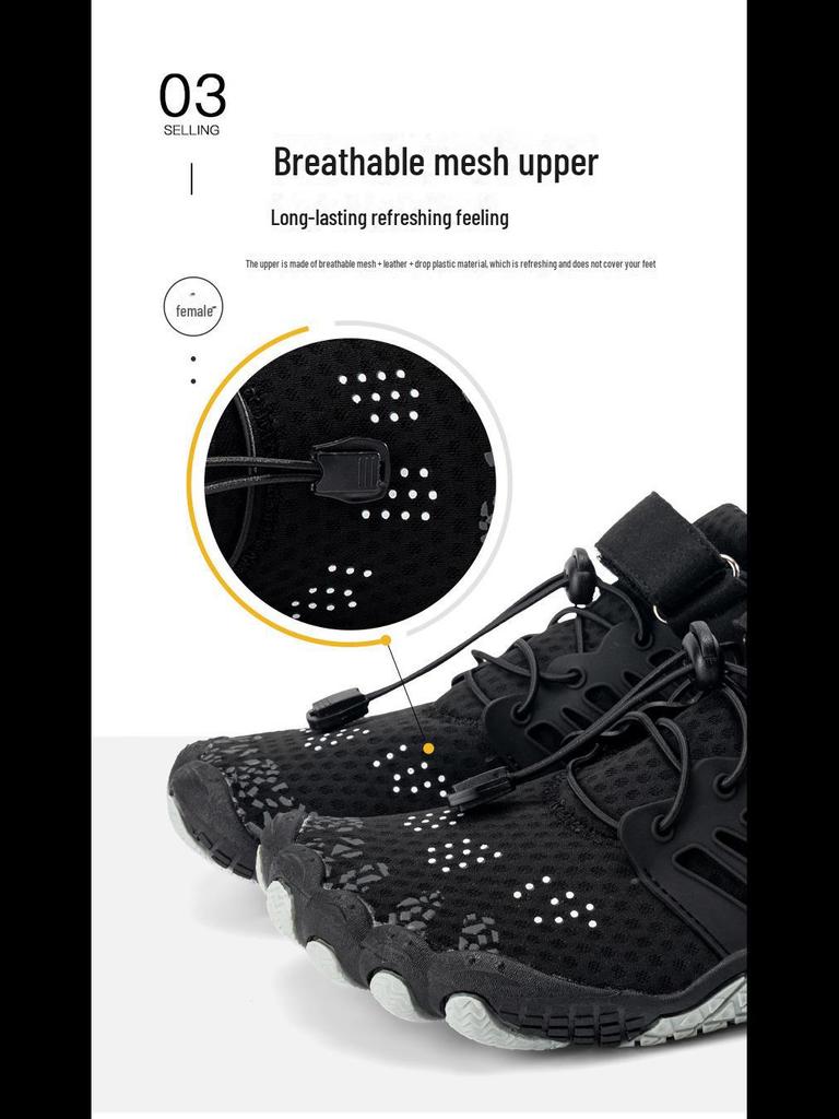 Cross-Border Quick-Drying Non-Slip Shoes: Outdoor, River Tracing, Beach, Swimming, Five-Toe, Indoor Fitness Shoes