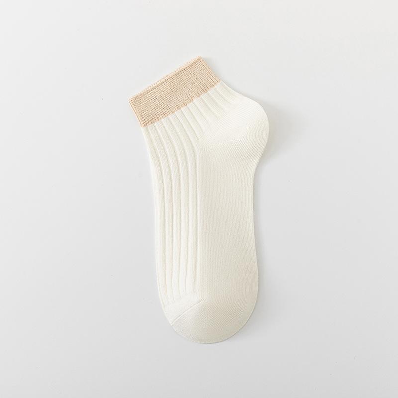 

Женские весенне-осенние новые красочные носки с низким вырезом, невидимые, дышащие, студенческие короткие хлопковые носки 1 pair хаки