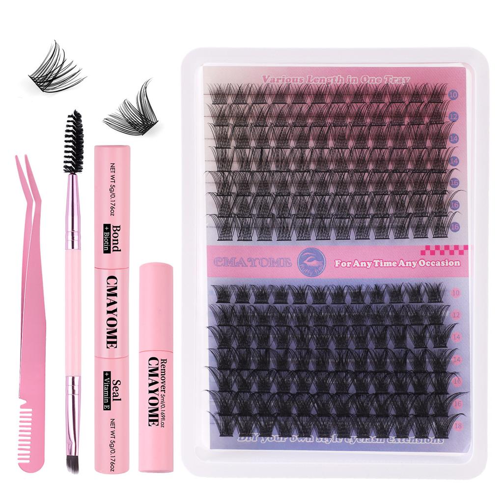 Diy Single Cluster Of Hot Melt False Eyelashes Simulation Natural Thick Self-Grafting Mixed Eyelashes