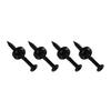 FLEOR 12pcs Bass Guitar Neck Joint Plate Screws Neck Mounting Bushings Ferrules With Screws