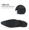 Men's Large Size Pointed Toe Retro Leather High Heel Cuban Shoes for Banquets