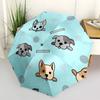 1pc Cute Dog Pattern Automatic Umbrella Durable Iron Frame & Plastic Handle, Gift for Friends & Family, Sturdy Construction Yy250905207