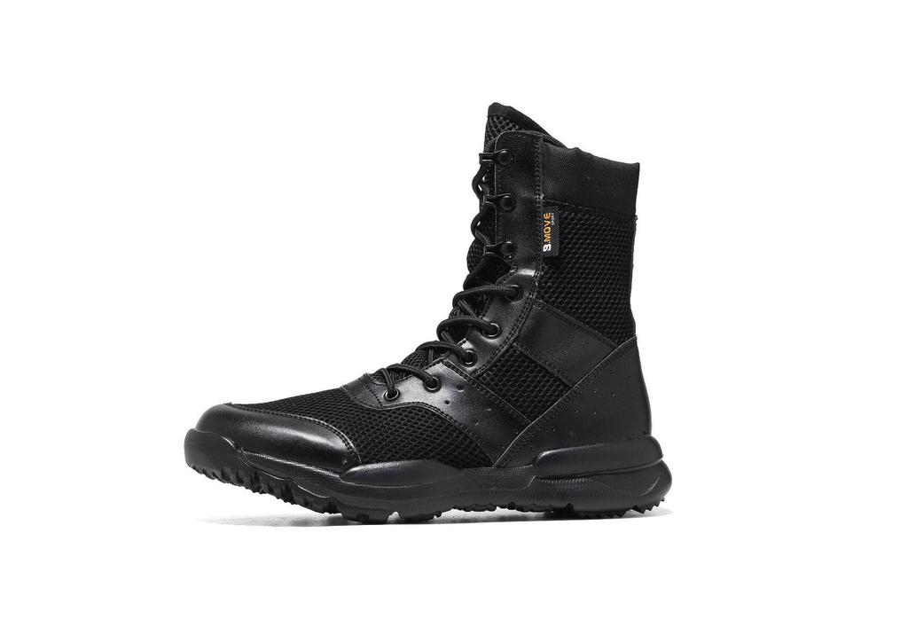 Men's Lightweight Breathable High-Top Desert Combat Boots for Outdoor Military Use