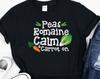 Vegan T-Shirt, Peas Romaine Calm & Carrot On, Vegetarian Tee