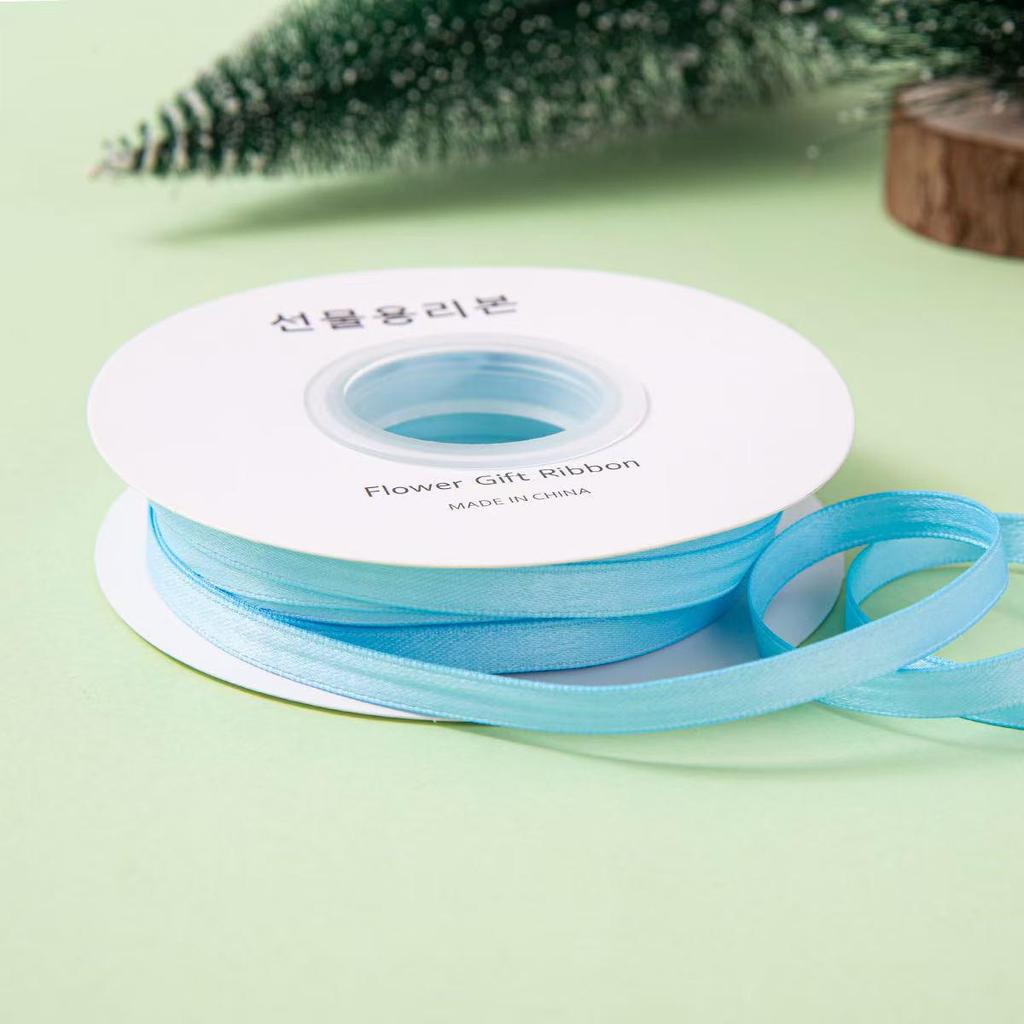 Korejská polyester-bavlna matná stuha pro DIY mašle a vlasové doplňky, 1 cm