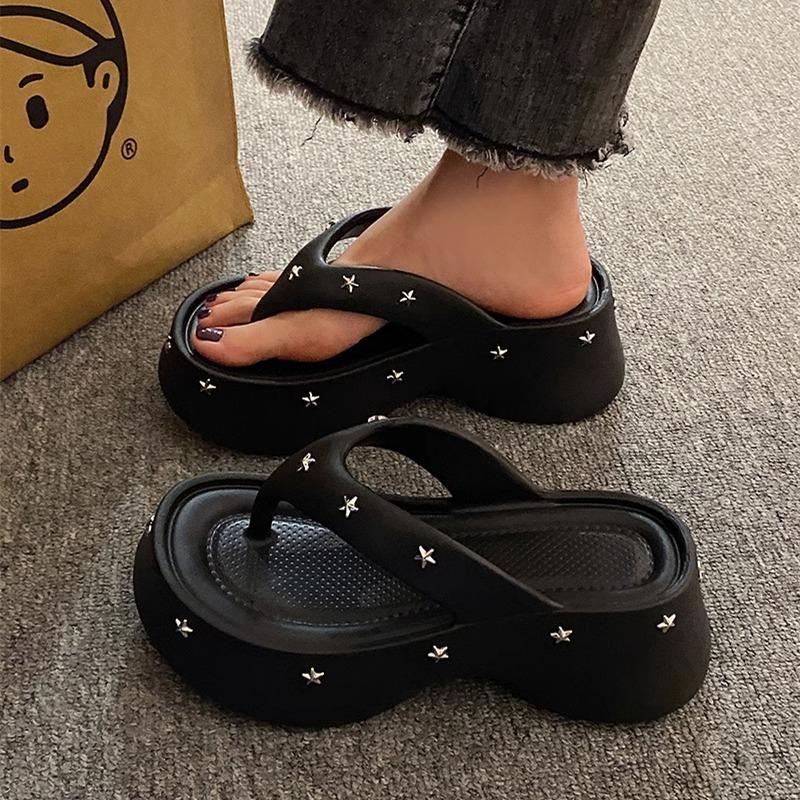 Fashion Women's Flip-flops 2025Summer Thick-soled Sandals Lightweight EVA Slippers Outdoor Platform Sandals for Women Casual Beach Slies