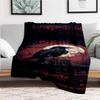 "Midnight Raven: Gothic Moonlit Art Print"Blanket Flannel Throw Blanket for Sofa, Bed, Travel, Camping, Office, Couch, Chair, And Bed Gift f