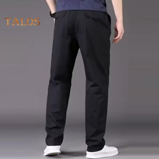 Herre Cargobukser Rette Brede Ben Ensfargede Lommer Knapp Glidelås Glatt Hurtigtørkende Outdoor Streetwear Langbukser