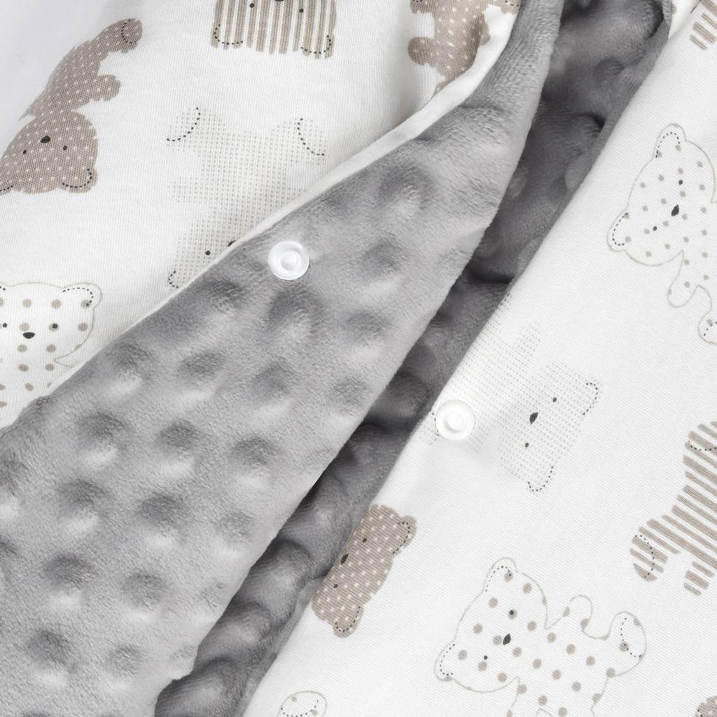 Bebamour Swaddle for Baby Outing Lap Cold Protection Newborns, Supplies, Multi-Purpose Blanket, Blanket, Windbreaker, (Bear)