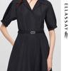 ELLASSAY Elegant Retro Mid-length Dress for Women EWE361Y01200