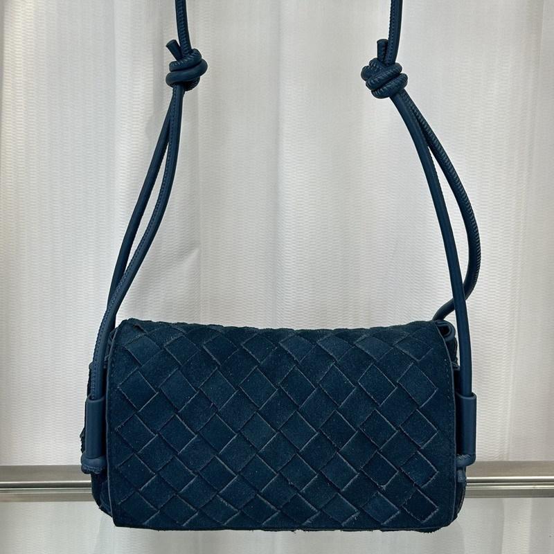 New Leather Cowhide Suede Woven Small Square Bag Tote Bag Pillow Bag Single Shoulder Crossbody Handbag Women's Bag