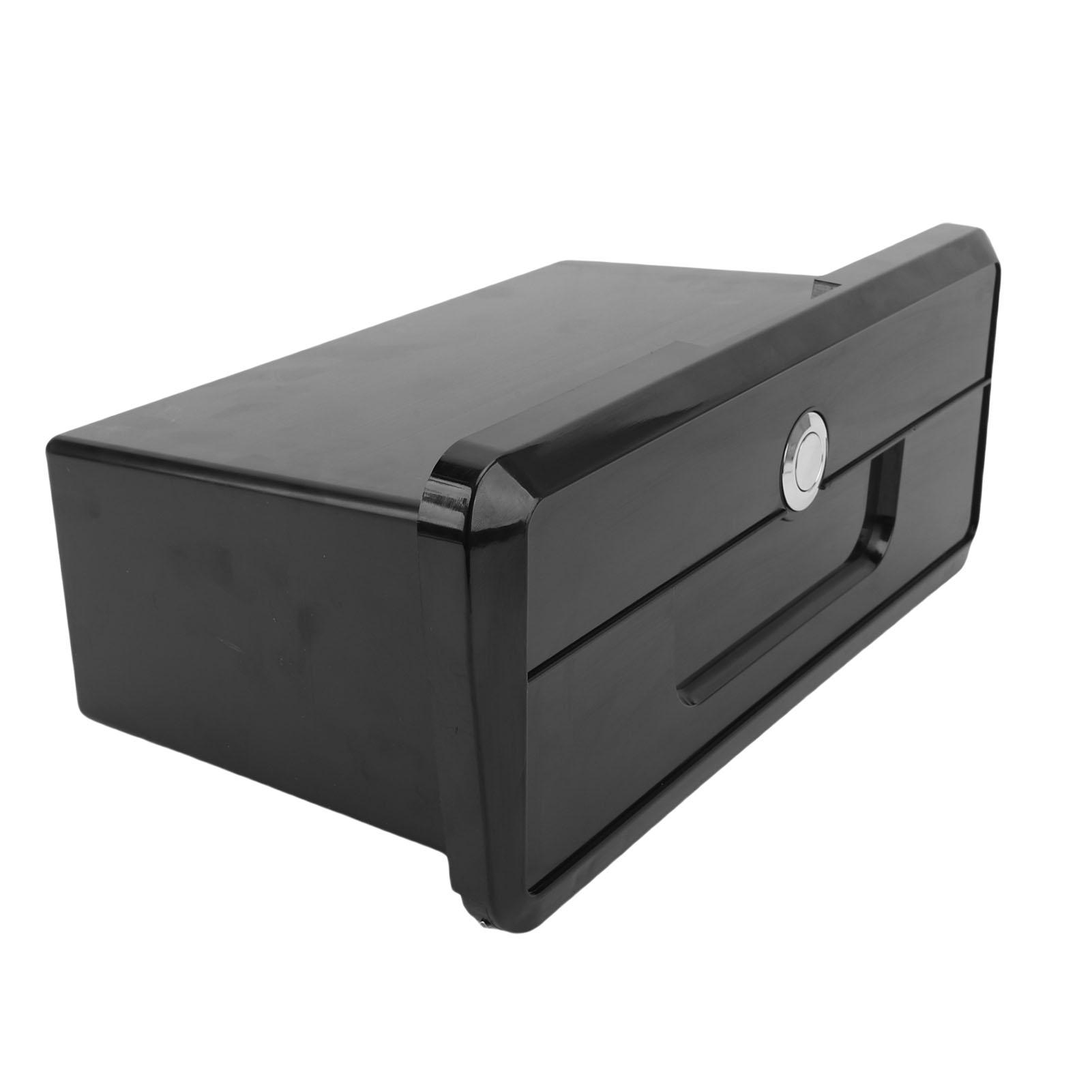 

Ящик для хранения на лодке Многофункциональный дизайн с подстаканником Водонепроницаемая герметизация Яхтенный док-бокс со скрытым кнопочным замком Белый Black чёрный