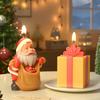 Christmas Molds For Candles 3D Decorative Holiday Silicone Christmas Candle Mold For Thanksgiving Fall Winter Birthday Table