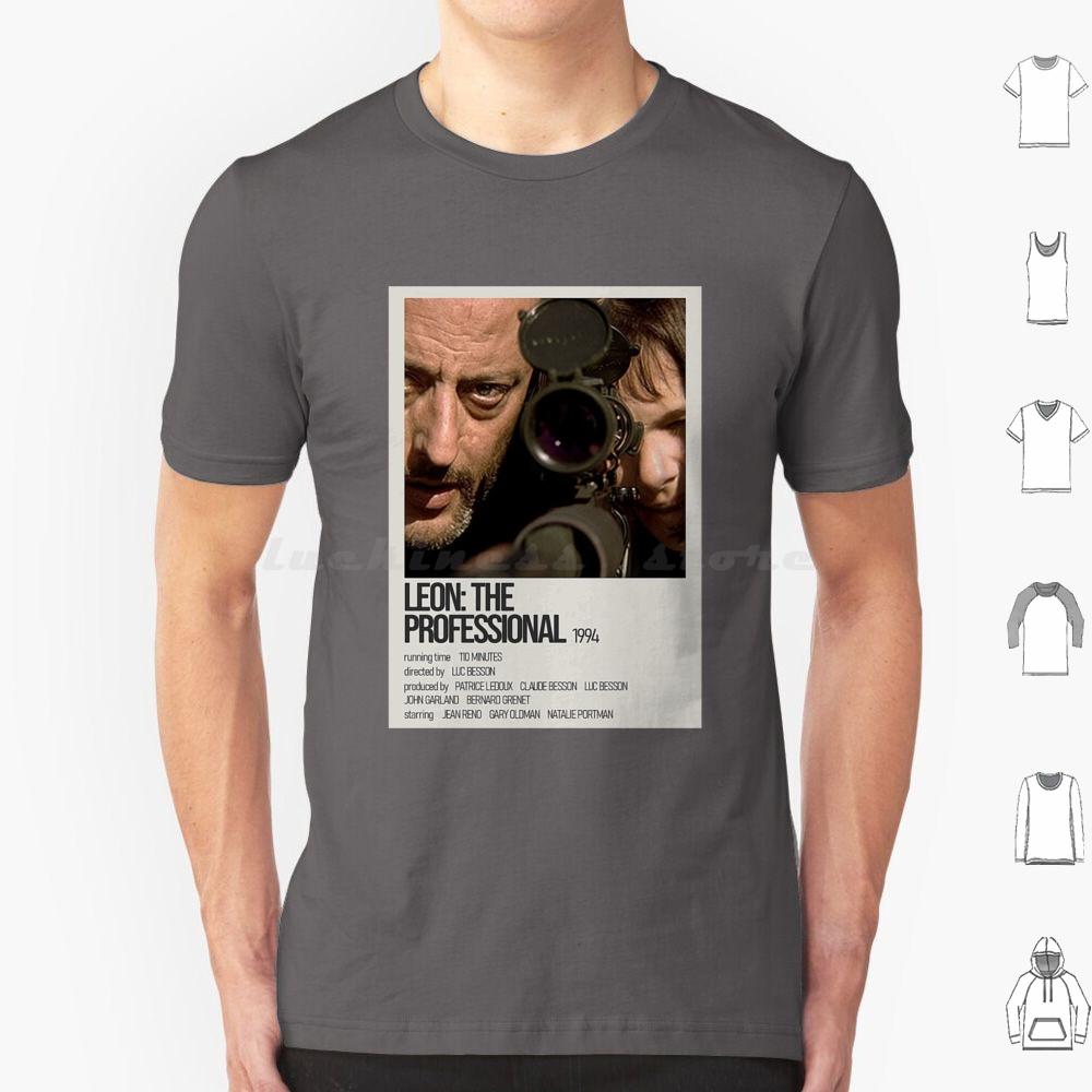 Léon Der ProfiGelb Schwarz Kunstwerk T-Shirt Baumwolle Herren Damen DIY Druck Leon Leon Der Profi Film Mathilda Natalie