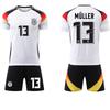2024 EM Tyskland Hjemmedrakt #7 Wirtz #8 Kroos #10 Musiala Fotballdrakter