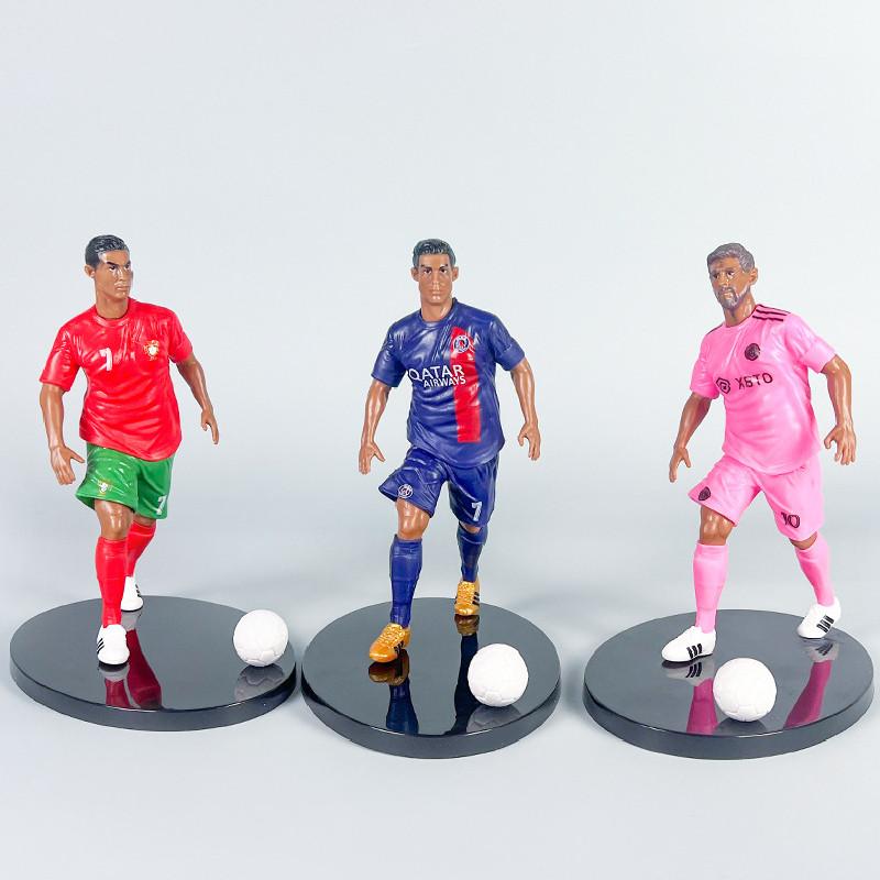 Cristiano Messi Neymar Ronaldo Football Star Model Set Desktop Decoration