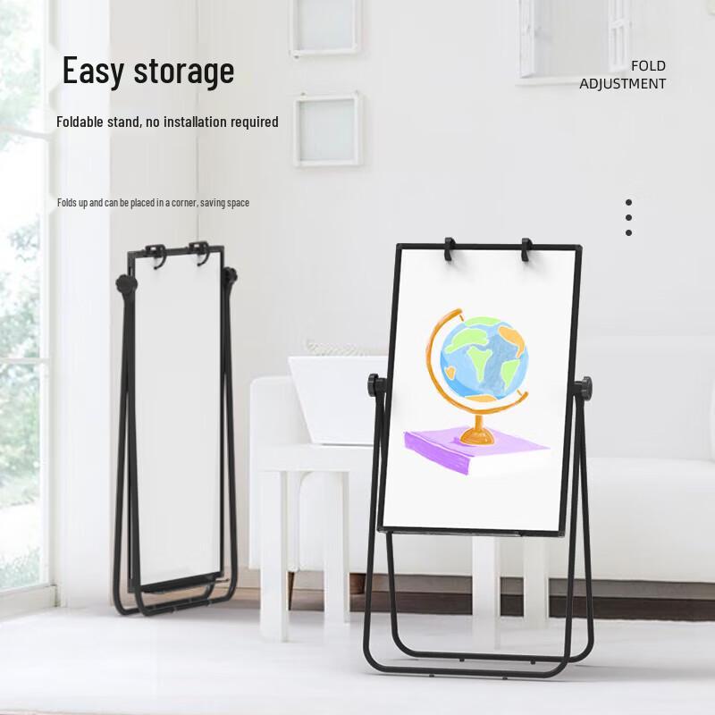 60x90cm Double-Sided Height-Adjustable Whiteboard with Stand