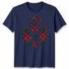 Scottish Tartan Unisex T Shirt Thistle Emblem Scotland Heritage Symbol Tee
