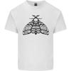 A Gothic Moth Skull Mens Light Cotton T-Shirt