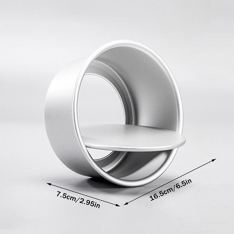 Aluminum Alloy round Cake Pan Set 2/4/6/8 Inch with Removable Bottom Chiffon Cake Mold Mould Tin Bakeware Tool for Home Baking