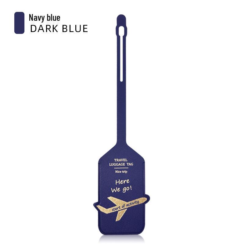 

Двусторонняя багажная бирка из ПУ кожи с дизайном самолета