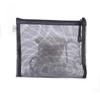 5PCS Black Zipper Lock Mesh Storage Bags Cosmetic Make Up Travel Organizer Bags