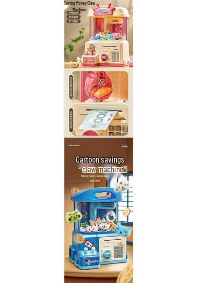 Kids' Piggy Bank Claw Machine Toy Set – Educational Birthday Gift for Girls Ages 3-6