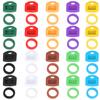 Colorful Silicone Key Caps Suitable For Easy Identification And Protective Of Front Door Key In Round And Square Styles