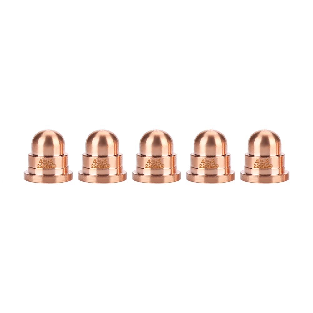 5Pcs/Set Plasma Nozzle 220930 Nozzle for Plasma Cutting Torch Consumables Fine Cut Processes Welding and Soldering Supplies