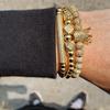 2026 Stretch 3-piece Crown Bracelet Micro-inlaid Bent Pipe Bracelet European and American Style Jewelry