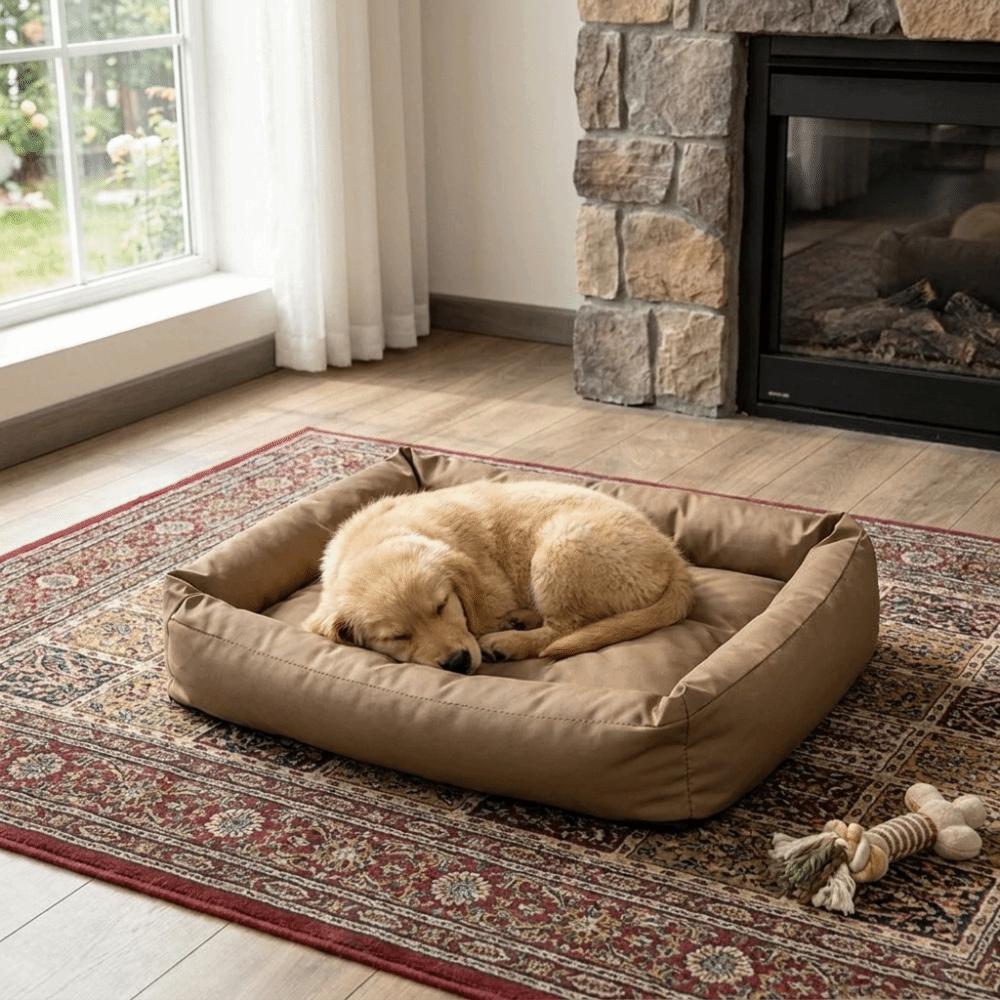 Zipper Style Dog Sleeping Mat Removable Pet Kennel Moisture Proof Cat Sofa Bed Indoor Use