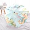 Underwater Friends Automatic Opening/Closing Umbrella - Portable Tri-Fold Design with 8-Bone Iron Frame, Perfect for Outdoor Use, Festive Gi