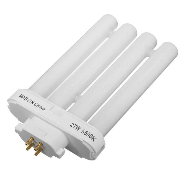 4 řady žárovka 27W 6500K 4kolíková trubice Kompaktní zářivka Energeticky úsporná lampa Žárovka Trubice Čistě bílé osvětlení