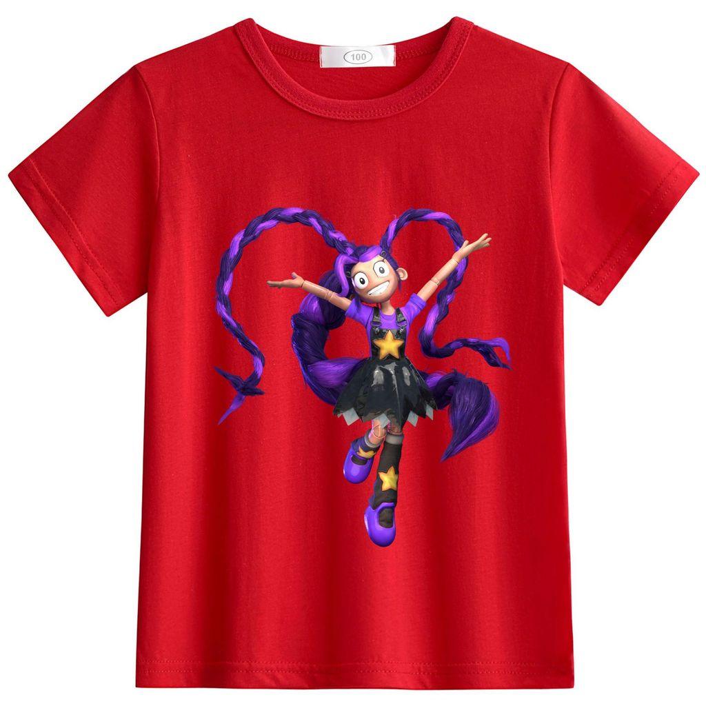 Unique Outfit 32216 Kinderen Meisjes Lily Lovebraids Rond Hals T-shirt 140cm rood