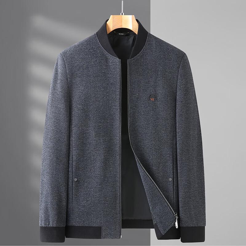 

Men s Plus Size Baseball Collar Casual Jacket 180/XL