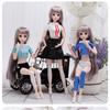 30CM Mini Bewegliche 20 Gelenk Puppe Mädchen Spielzeug 3D Große Augen BJD Prinzessin Volle Outfits Kleider Sammlung Kinder puppe Geschenk