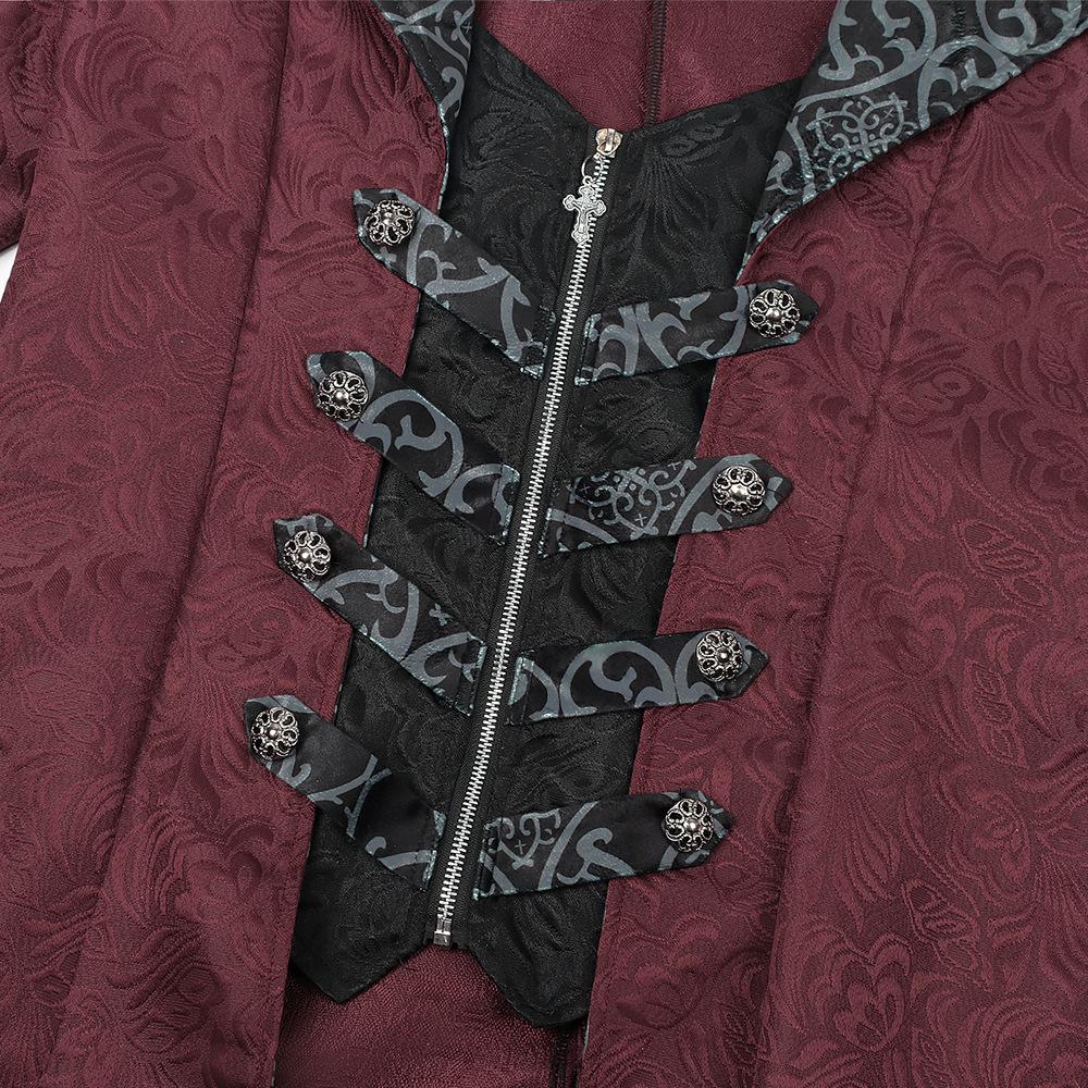 Men's Gothic Medieval Halloween Coat Jacket - Retro European & American Dark Outerwear