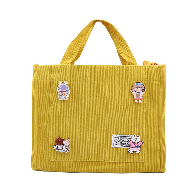 Fashion Corduroy Women'S Shoulder Bag Newest Simple Eco-Friendly Shopping Bag Trend Versatile Messenger Bag Handbags For Women
