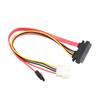 IDE SATA3.0 Cable Splitter to Integrated for Hard Disk Optical Drive Data Cable Power Cord SATA 7+15P to 7+4Pin Convert Wire