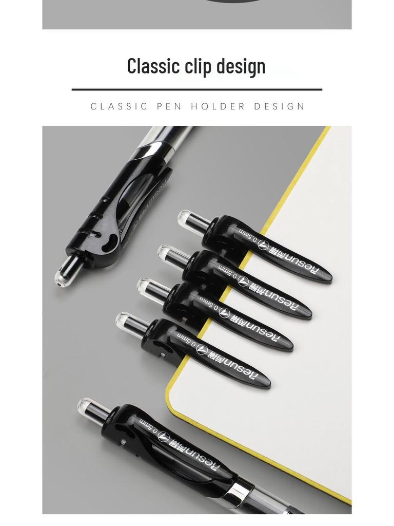 0,5mm Zatahovací gelové pero pro studenty - Černé, Červené, Modré - Ideální pro zkoušky a psaní