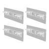 Shelf Support Holders Free-punching Removable Rack Pegs Plastic Wardrobe Partition Brackets Cabinet for Bathroom Bedroom