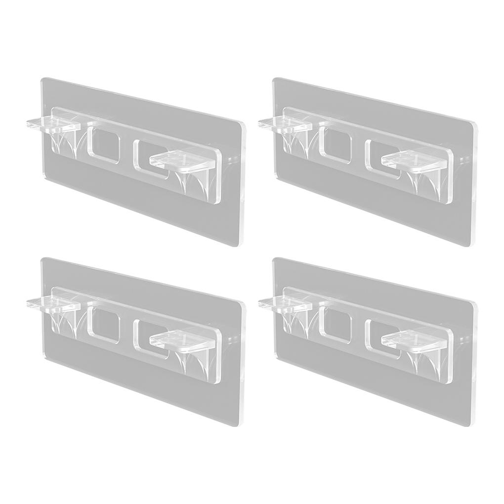 Shelf Support Holders Free-punching Removable Rack Pegs Plastic Wardrobe Partition Brackets Cabinet for Bathroom Bedroom