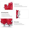Silver Ziyun S925 Red Passion Maple Leaf Beads Fashion Oil Drop Leaf DIY Jewelry Accessories BSC335