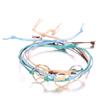 4Pcs/Set Boho Women Multicolor Multilayer Hollow Mountain Charm Bracelet Jewelry