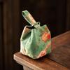 Print Teaware Storage Bag Chinese Style Small Item Pouch Teacup Drawstring Cloth Pouch  Purse