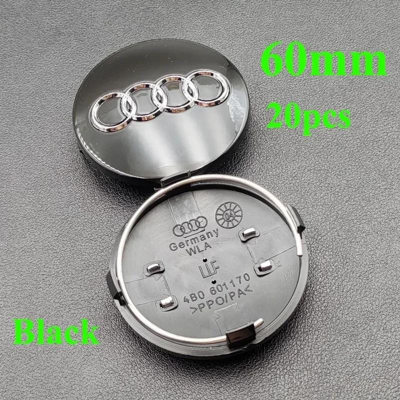 Hub Caps Hot New For Audi 20Pcs 60mm 61mm 68mm 69mm 77mm Audi Hub Caps Car Wheel Center Caps For Audi A1 A2 A3 A4 A5 A6 A7 A