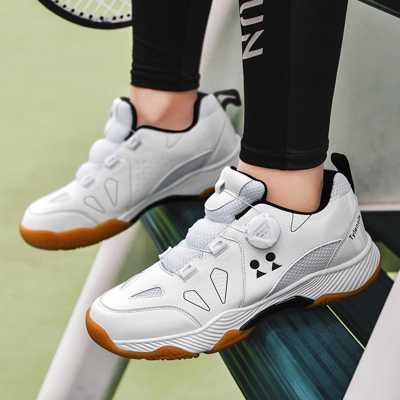 Neue Badmintonschuhe Herren Damen Paare Drehverschluss Jugend Volleyballschuhe atmungsaktiv und rutschfest umfassende Sporttrainingsschuhe