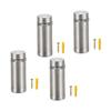  4pcs Sturdy Stainless Steel Mirror Anchors Suitable for Various Thicknesses