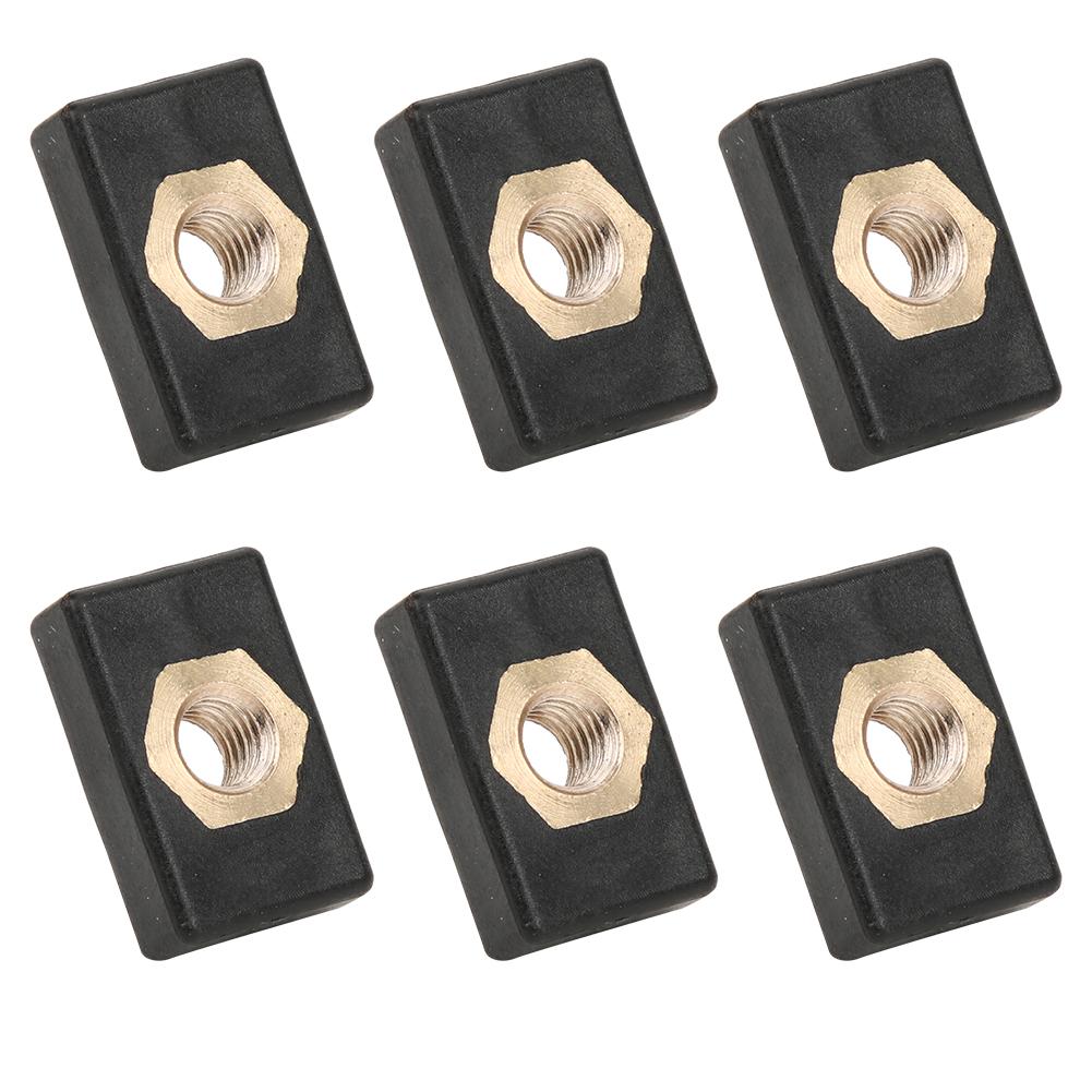 6Pcs Square Nuts Kit Rack Rail Adapter Kayak Canoe Boats Accessories