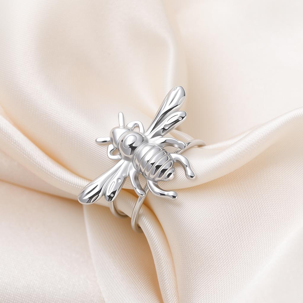 Cazador Stainless Steel Honeybee Adjustable Rings for Women Gold Plated Finger Rings Insect Jewelry Birthday Gift Wholesale 2026